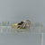 Diamond Crossover Twist Design Ring 9ct 9k Yellow Gold  - Size L