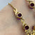 Amethyst & Pearl Filigree Chain Necklace 9ct 9k Yellow Gold - 16" Inch