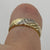 Diamond Croissant Band Ring 9ct 9k Yellow Gold - Size M