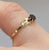 Solitaire Round Cut Garnet Crafted Shoulders Ring 9ct 9k Yellow Gold - Size M