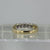 Diamond .25ct Two Tone Gold Band Stacking Ring 9ct 9k Yellow Gold - Size N