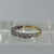 Antique Diamond Half Eternity Ring Platinum & 18ct 18k Yellow Gold  - Size M