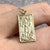 St Christopher Rectangle Pendant 9ct 9k Yellow Gold