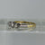 Antique Diamond .13ct Platinum Set Trilogy Ring 18ct 18k Yellow Gold - Size N