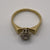 Diamond .15ct Solitaire Retro Shoulder Ring 18ct Yellow Gold - Size M