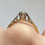 Diamond .15ct Solitaire With Accents Ring 18ct 18k Yellow Gold - Size P 1/2