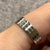 Ribbed Wedding Band Ring 9ct 9k White Gold - Size T