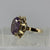 Ornate Created Alexandrite Cocktail Ring 9ct 9K Yellow Gold - Size K