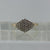 Diamond Cluster Ring 9ct 9k Yellow Gold  - Size L 1/2