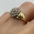 Diamond .50ct Cluster Band Ring 9ct 9kYellow Gold - Size K 1/2