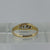 Antique Old Cut Diamond Boat Ring 18ct 18K Yellow Gold - Size K