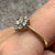 CZ Daisy Flower Cluster Ring 9ct 9k Yellow Gold - Size R