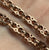 Stars and Bars Chain Necklace 9ct 9k Rose Gold - 20" Inches