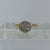 Diamond .25ct Cluster Tiered Ring 9ct 9k Yellow Gold - Size O