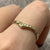 Bark Finish Wishbone Ring 9ct 9k Yellow Gold - Size Q