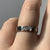 Diamond Detail Wedding Band Ring 18ct 18k White Gold - Size J 1/2