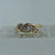 Diamond Trilogy Bypass Ring 9ct 9k Yellow Gold  - Size J