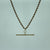 T-Bar Twist Rope Chain Necklace 9ct 9k Yellow Gold - 18"