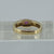 Ruby Diamond Accented Ring 9ct 9k Yellow Gold - Size N