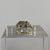 Pink CZ Ornate Trilogy Ring 9ct 9k Yellow Gold - Size U