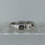 Diamond Five Stone Flush Set Band Ring 9ct 9K White Gold - Size L