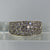 Cubic Zirconia Cluster Band Ring Yellow Gold 9ct 9k - Size M