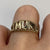 'MUM' Love Heart Cut Out Ring 9ct 9k Yellow Gold - Size L 1/2