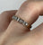 Diamond .05ct Illusion Half Eternity Ring 9ct 9k Yellow Gold - Size K