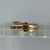 Ruby & Diamond Crossover Ring 9ct 9k Yellow Gold - Size O 1/2