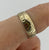 Engraved Pattern Band Ring 9ct 9k Yellow Gold - Size O