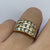 Diamond 1.35ct Three Row Channel Set Band Ring 14ct 14k Yellow Gold  - Size K