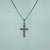 Diamond .10ct Cross Crucifix Pendant 9ct 9k White Gold