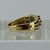 Diamond Sapphire Ruby Emerald Wave Channel Set Ring 18ct 18k Yellow Gold - Size O