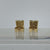 Chic Square Minimalist Gold Stud Earrings 9ct 9k Yellow Gold