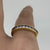 Cubic Zirconia Half Eternity Channel Set Ring 9ct 9k Yellow Gold - Size P 1/2