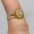 Junior Cubic Zirconia Daisy Cluster Ring 18ct 18k Yellow Gold - Size B