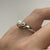 Chunky Shoulder Pearl Ring White Gold 9ct 9k - Size M