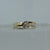 Diamond Solitaire Twist Ring 9ct 9k Yellow Gold - Size J 1/2