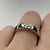 Diamond Cluster Band Ring 18ct 18K White Gold - Size L 1/2