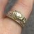 Diamond Claddagh Heart Band Ring 9ct 9k Yellow Gold - Size M 1/2