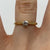 Diamond Solitaire Cathedral Shoulder Ring 18ct 18k Yellow Gold - Size K