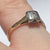 Antique Diamond Platinum Ring 18ct 18k Yellow Gold - Size M 1/2