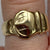 Buckle Band Ring 9ct 9k Yellow Gold - Size Q