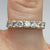 CZ Half Eternity Ring 9ct 9k Yellow Gold  - Size L