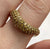 Yellow Topaz Pave Set Curved Chunky Wishbone Ring 18ct 18k Yellow Gold  - Size O