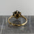 Sapphire & Diamond Daisy Flower Cluster Ring 18ct 18k Yellow Gold - Size M