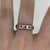 Ruby & Diamond Band Ring 9ct White Gold - Size N