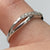 Diamond Pave Set Twist Ring 9ct 9k White Gold - Size L