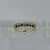 Sapphire & Diamond Half Eternity Ring 9ct 9K Yellow Gold - Size H 1/2