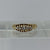 Antique Old Cut Diamond Boat Ring 18ct 18K Yellow Gold - Size K